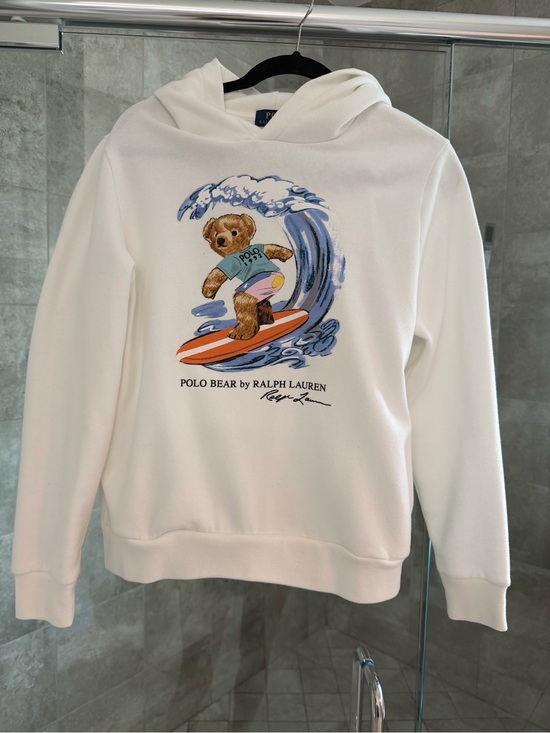 Polo Ralph Lauren Other - Polo by Ralph Lauren White Hoodie with Blue Graphic